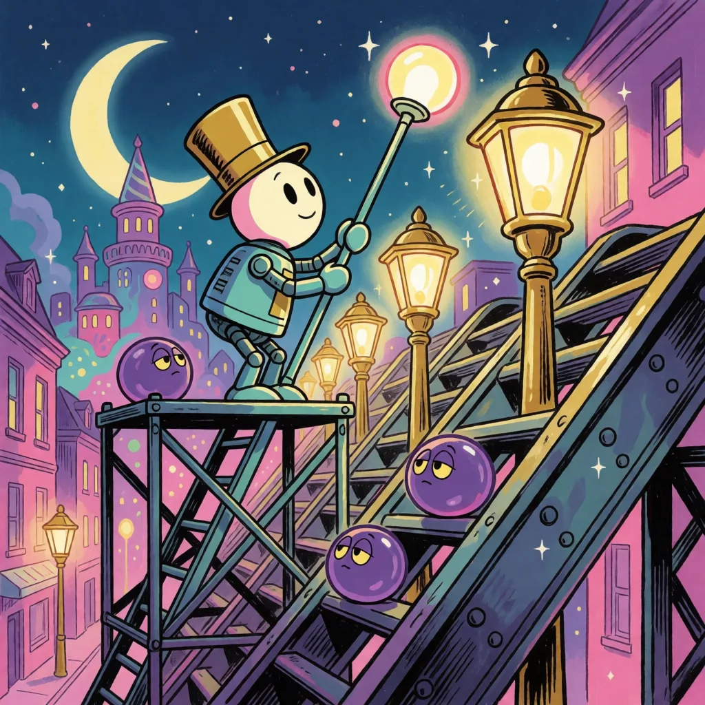 Lamp Lighter Run title screen