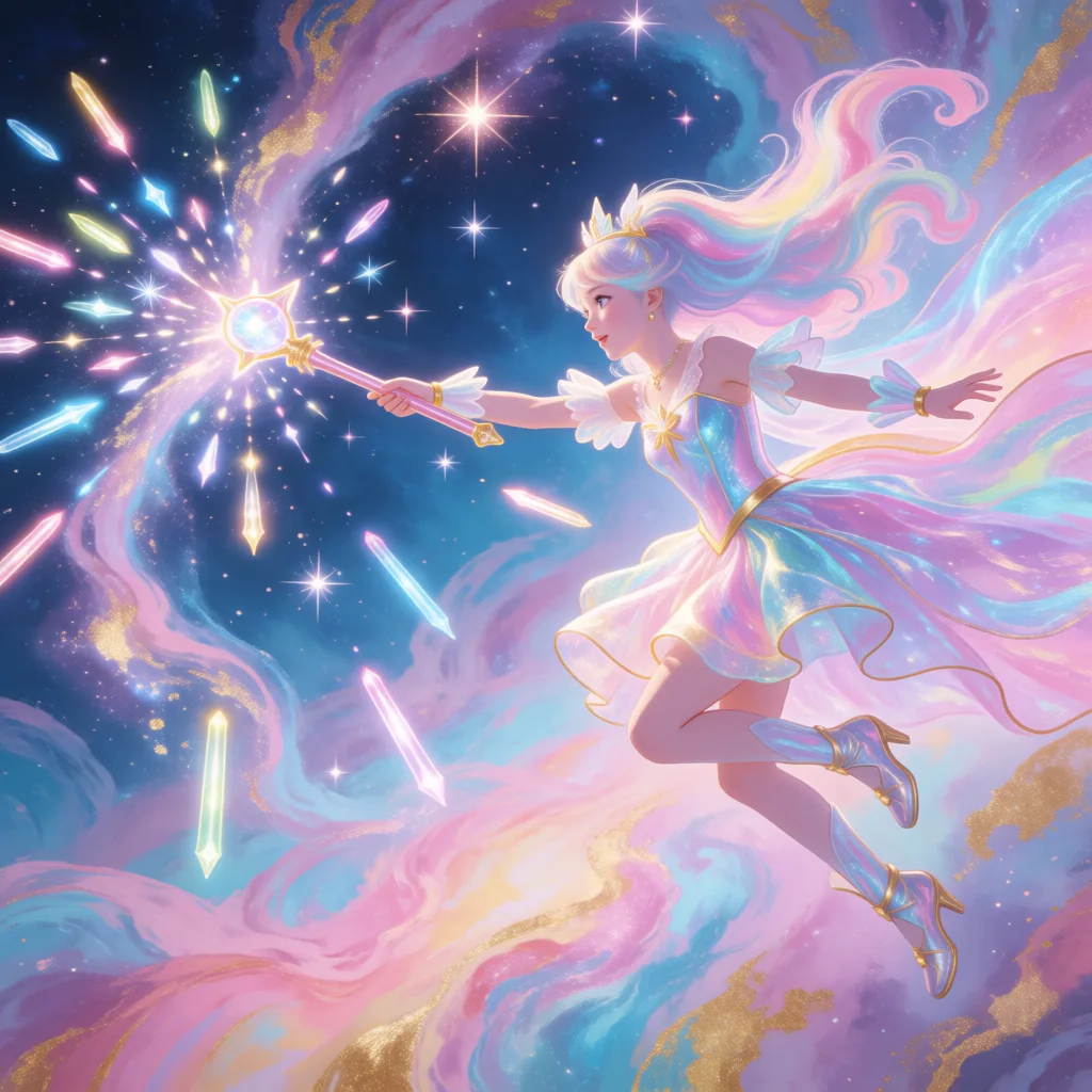 Rainbow Bullet Hell Space Princess